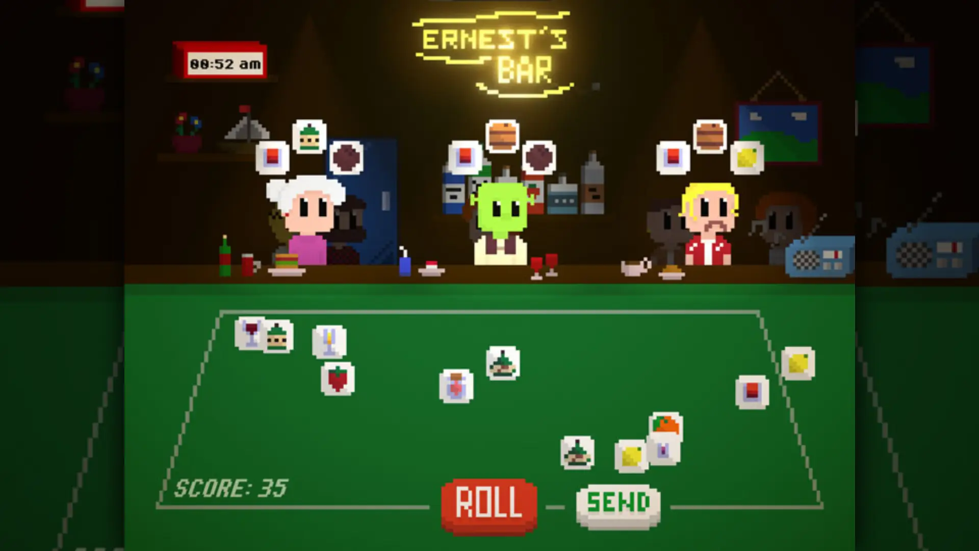 Ernest's Bar, capture du jeu