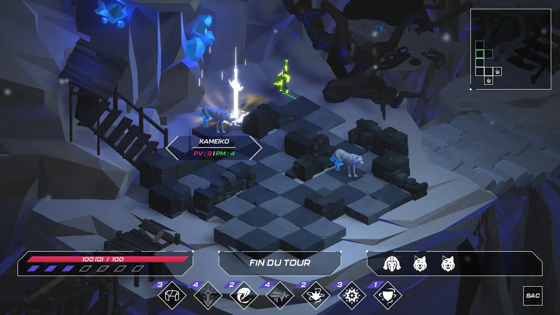 Gameplay lors d'un combat